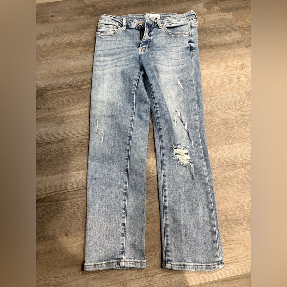 Classic Light Blue Straight Leg Jeans